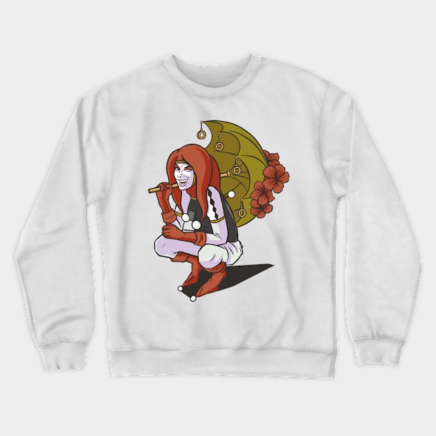 Costume Woman P R t shirt Crewneck Sweatshirt by LindenDesigns